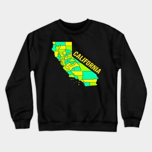 USA state: California Crewneck Sweatshirt